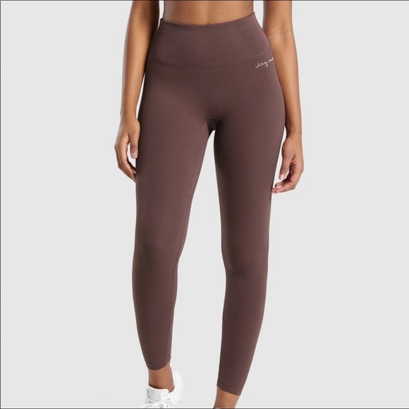 Gymshark Pants - WHITNEY SIMMONS x GYMSHARK RIB WAIST LEGGINGS